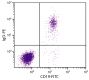 Human peripheral blood lymphocytes were stained with Goat Anti-Human IgD-PE (SB Cat. 2030-09) and Mouse Anti-Human CD19-FITC (SB Cat. No. 9340-02).