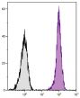 BALB/c mouse splenocytes were stained with Rat Anti-Mouse CD45-UNLB (SB Cat. No. 1660-01) followed by Mouse Anti-Rat IgG<sub>2b</sub>-CY5 (SB Cat. No. 3070-15).