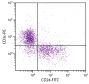 C57BL/6 mouse splenocytes were stained with Rat Anti-Mouse CD24-FITC (SB Cat. No. 1590-02) and Rat Anti-Mouse CD3ε-PE (SB Cat. No. 1535-09).