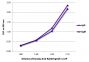 ELISA plate was coated with purified rabbit IgG and IgM.  Immunoglobulins were detected with serially diluted Donkey Anti-Rabbit IgG(H+L)-AP (SB Cat. No. 6441-04).