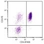 Chicken peripheral blood lymphocytes were stained with Mouse Anti-Chicken CD4-AF488 (SB Cat. No. 8210-30) and Mouse Anti-Chicken CD3-PE (SB Cat. No. 8200-09).