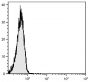 Human peripheral blood lymphocytes were stained with Mouse IgA-PE (SB Cat. No. 0106-09).