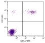 Human peripheral blood lymphocytes were stained with Goat Anti-Human IgD-AF488 (SB Cat. 2030-30) and Mouse Anti-Human CD19-PE (SB Cat. No. 9340-09).