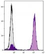 Human peripheral blood lymphocytes were stained with Mouse Anti-Human CD3-UNLB followed by Goat F(ab')<sub>2</sub> Anti-Mouse IgG(H+L), Human ads-AF488 (SB Cat. No. 1032-30).