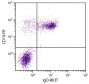 BALB/c mouse splenocytes were stained with Rat Anti-Mouse IgD-BIOT (SB Cat. No. 1120-08) and Rat Anti-Mouse CD19-PE (SB Cat. No. 1575-09) followed by Streptavidin-FITC (SB Cat. No. 7100-02).