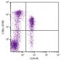 Porcine peripheral blood lymphocytes were stained with Mouse Anti-Porcine CD8α-SPRD (SB Cat. No. 4520-13) and Mouse Anti-Porcine CD4-PE (SB Cat. No. 4515-09).