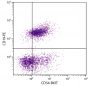 BALB/c mouse splenocytes were stained with Rat Anti-Mouse CD54-BIOT (SB Cat. No. 1701-08) and Rat Anti-Mouse CD19-PE (SB Cat. No. 1575-09) followed by Streptavidin-FITC (SB Cat. No. 7100-02).