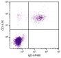 Human peripheral blood lymphocytes were stained with Mouse Anti-Human IgM-AF488 (SB Cat. No. 9030-30) and Mouse Anti-Human CD19-PE (SB Cat. No. 9340-09).