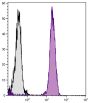 Human peripheral blood lymphocytes were stained with Mouse Anti-Human CD45-BIOT (SB Cat. No. 9624-08) followed by Streptavidin-FITC (SB Cat. No. 7100-02).
