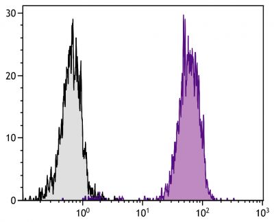 Chicken peripheral blood lymphocytes were stained with Mouse Anti-Chicken MHC Class I-FITC (SB Cat. No. 8345-02).